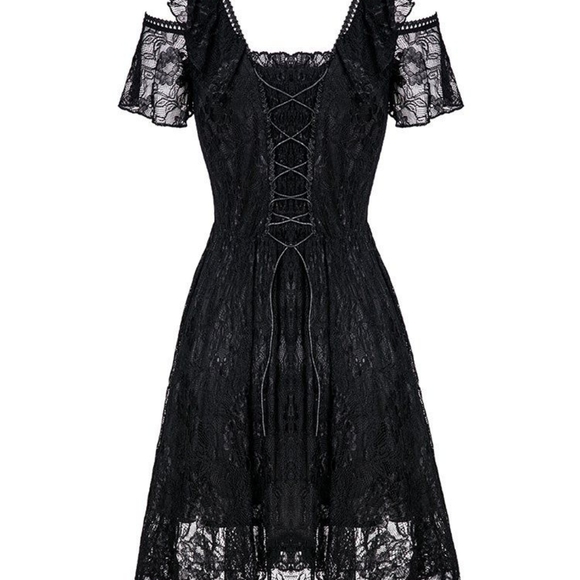 SOLD Gothic Lace Summer Dress by Dark In Love - Picture 3 of 5